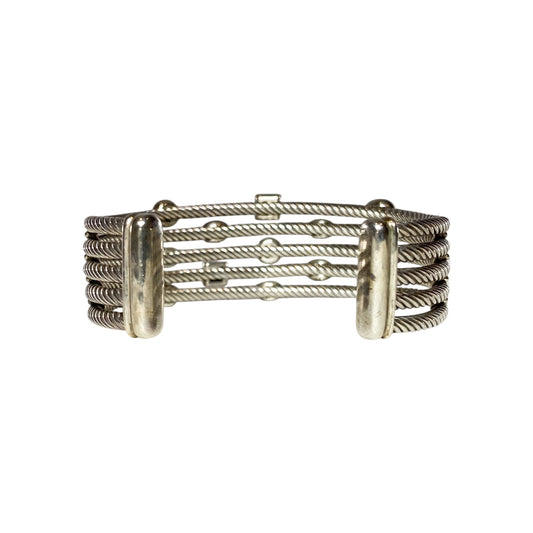 David Yurman Diamond Confetti 925 Sterling Silver Cuff