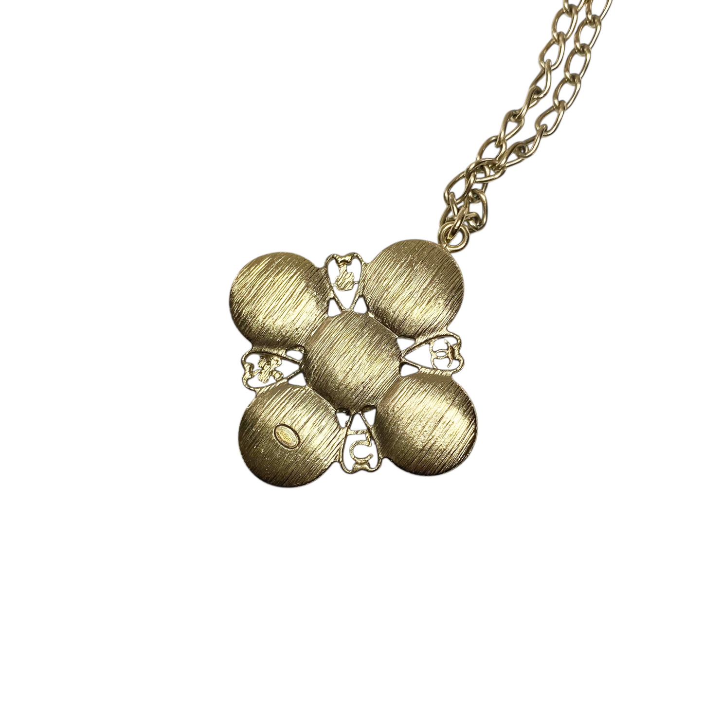 Chanel Large Pearl Heart Pendant Necklace