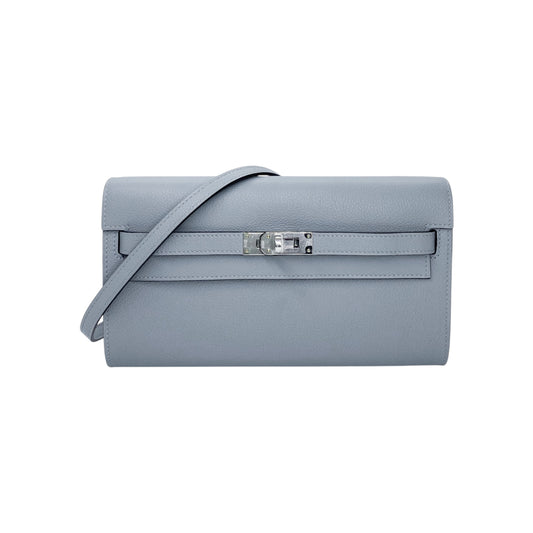 Hermes Kelly To Go Gris Pantin Evercolor Palladium Hardware