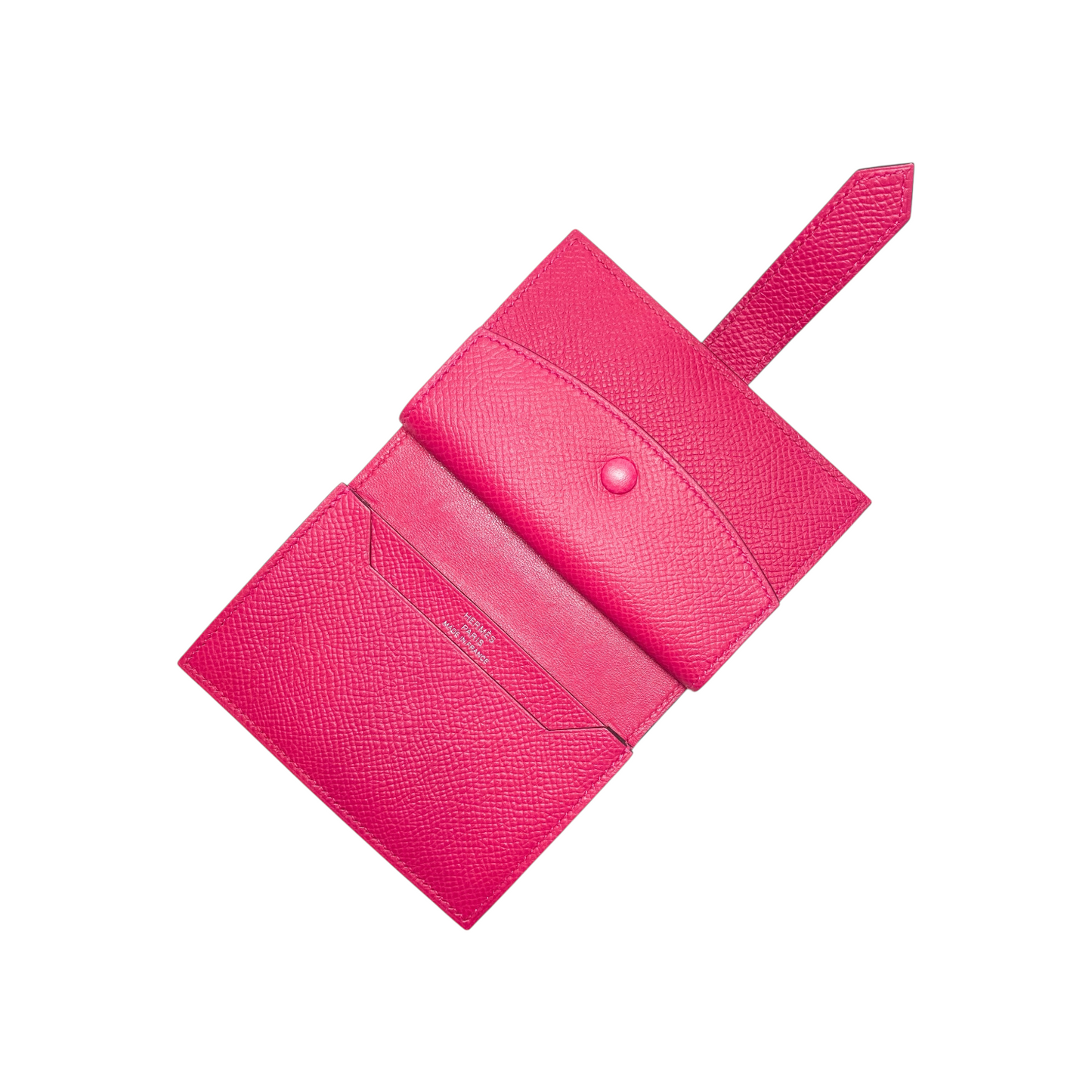 Hermes Framboise Bearn Compact Card Holder