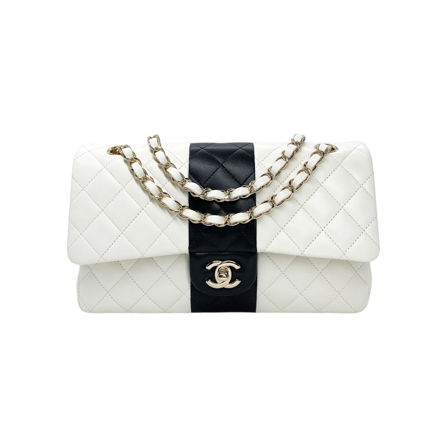 Chanel Black White Seoul Yin Yang Medium Double Flap Bag – Consign