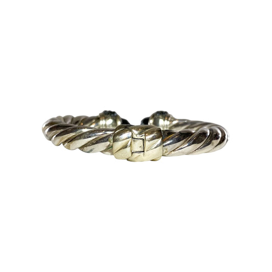 David Yurman Hematite 925 Cable Cuff