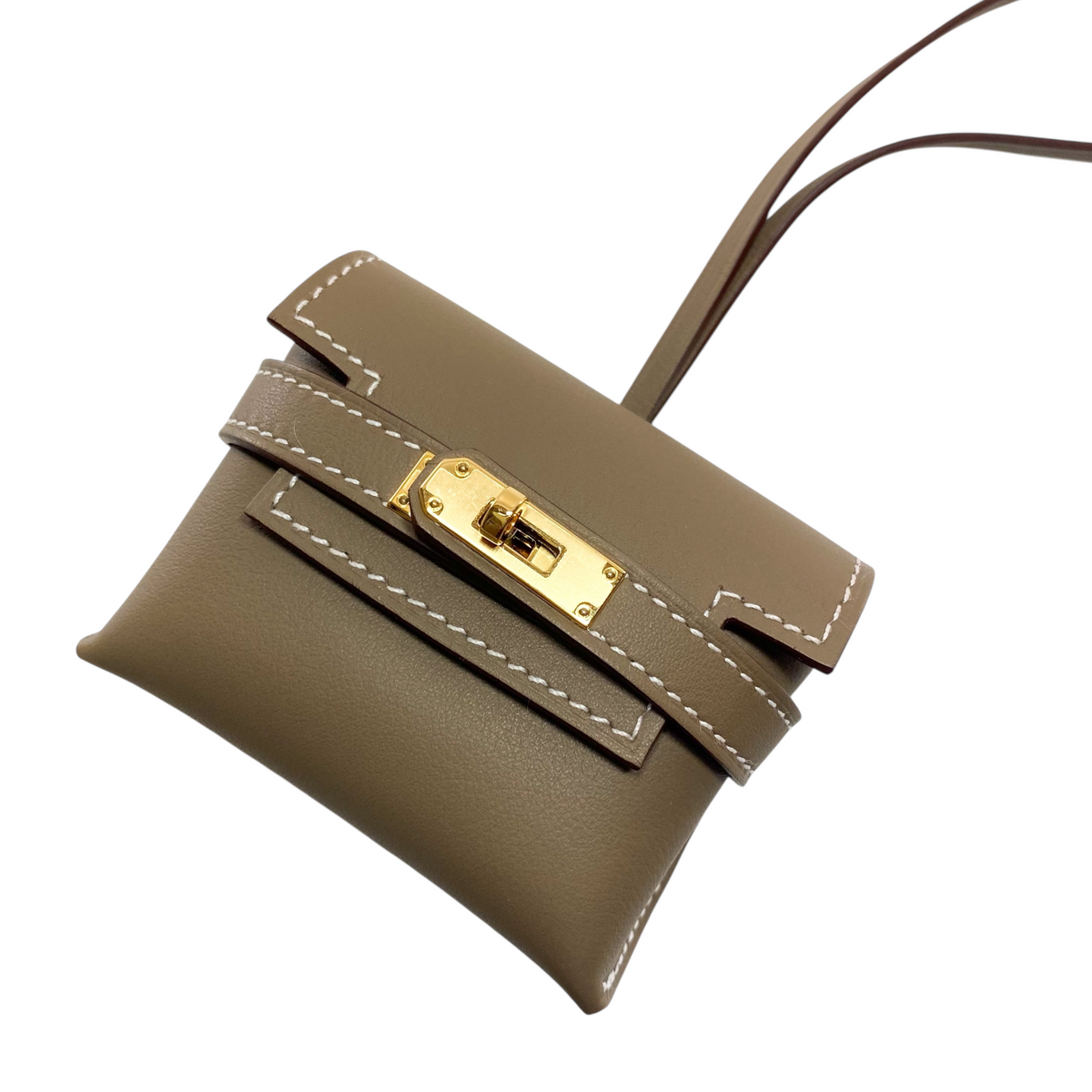 Hermes Etoupe Kelly Festival Charm | Consign of the Times ™