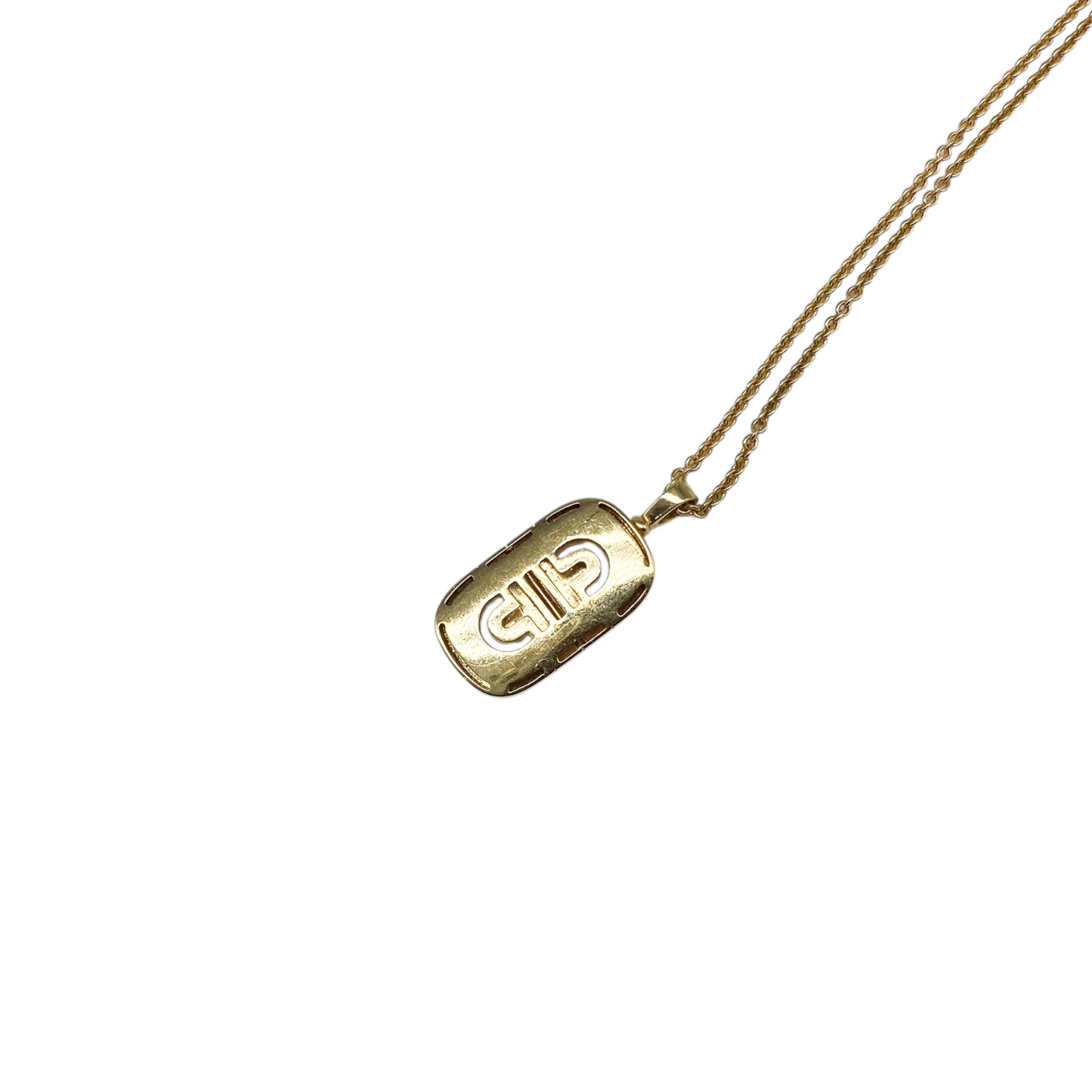 Bulgari Yellow Gold Diamond Parentesi Necklace