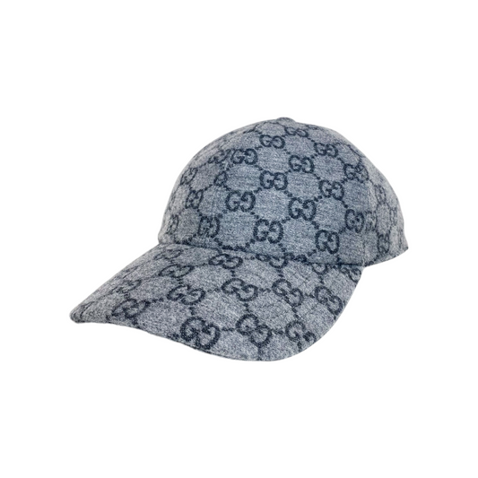 Gucci Grey Monogram Baseball Cap