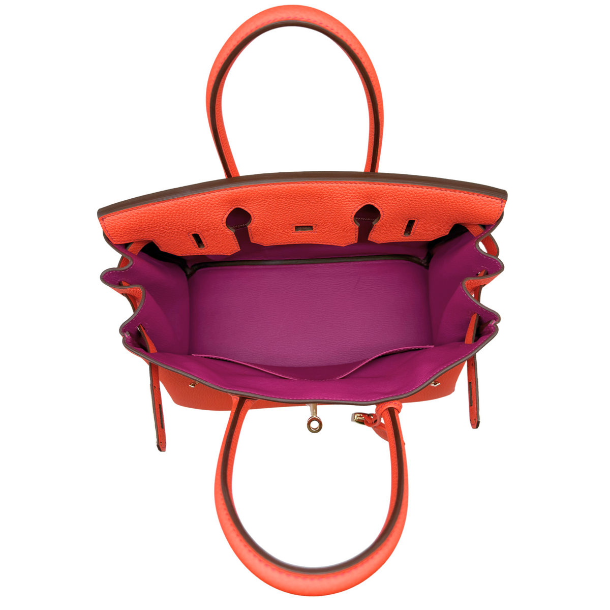 Hermes Birkin 30 HSS Orange Poppy/Anemone Togo Permabrass Hardware