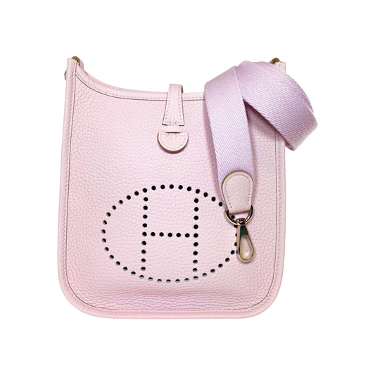 Hermes Evelyne TPM Mauve Pale Palladium Hardware