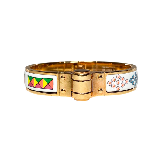 Hermes Colliers de Chiens Narrow Hinge Bracelet