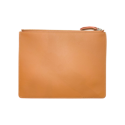 Tods Camel Leather Pouch