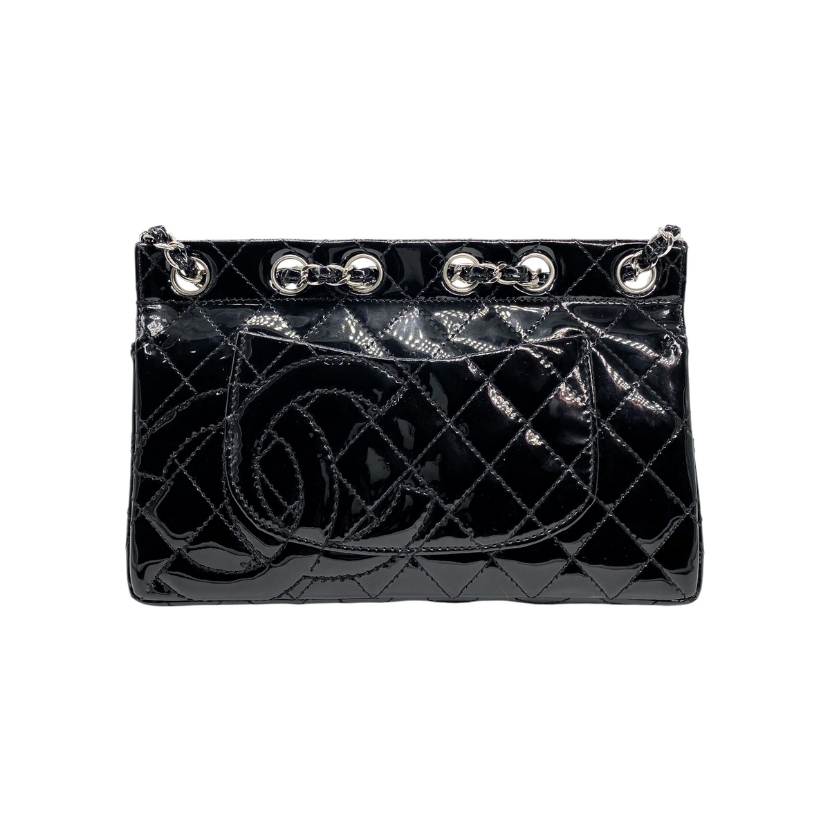 Chanel Black Chain Through Vintage Flap Bag | Consign of the