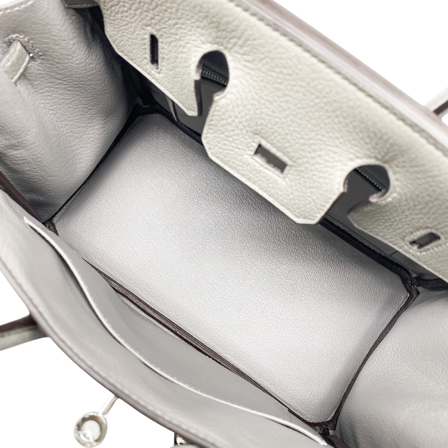 Hermes Birkin 25 Etain Togo Palladium Hardware