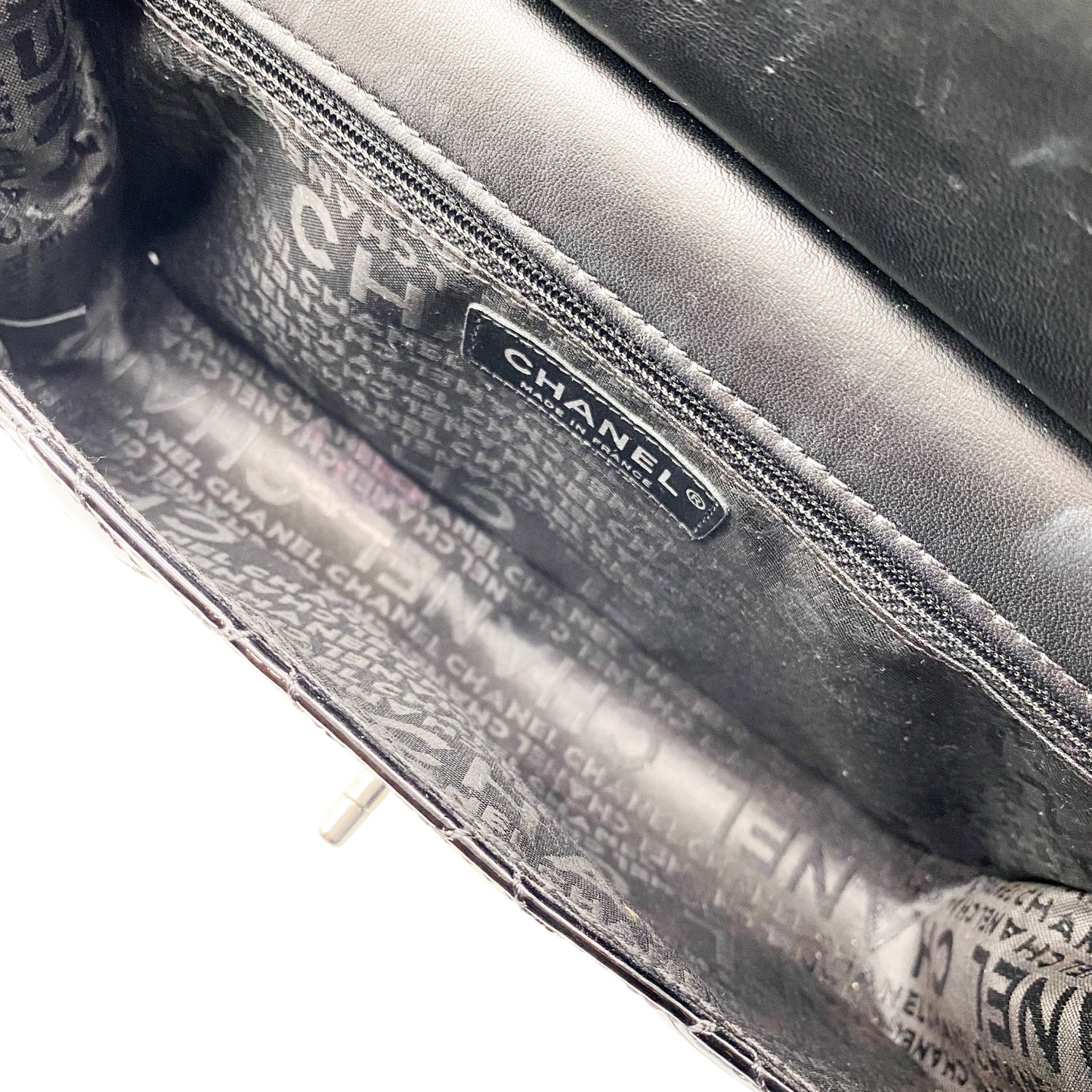 Chanel Black Chain Through Vintage Flap Bag