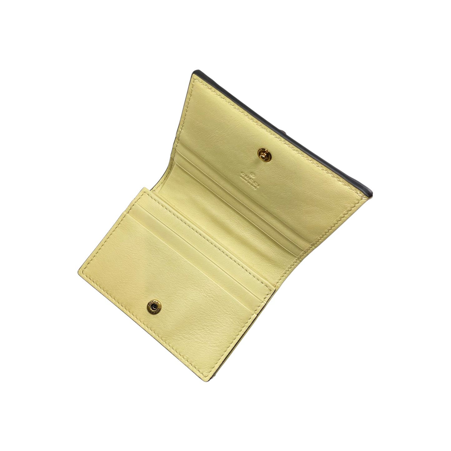 Gucci Python Bamboo Compact Wallet