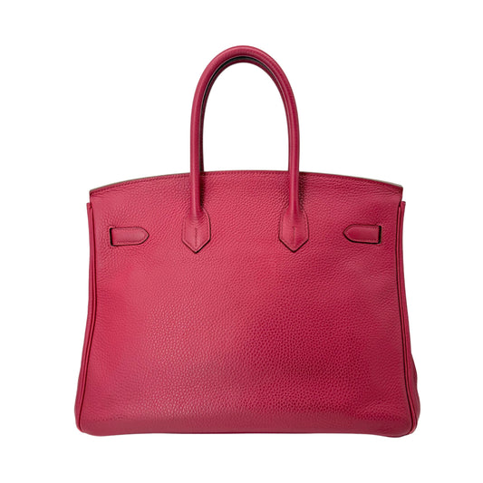 Hermes Birkin 35cm in Rubis Clemence Palladium Hardware