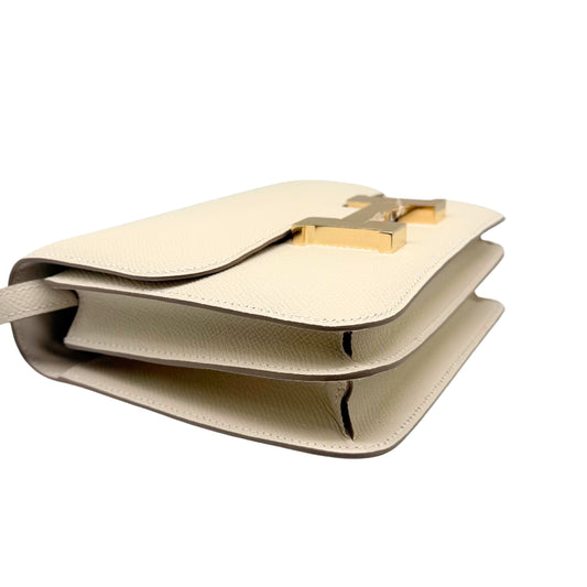 Hermès Constance 18 Craie Epsom Permabrass Hardware