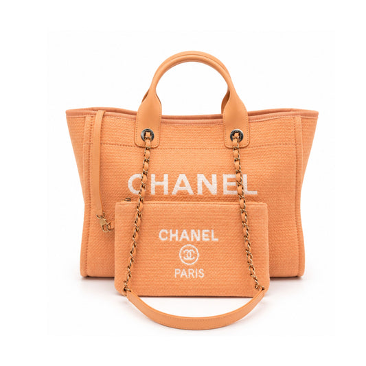 Chanel Tangerine Deauville with Light Gold Hardware