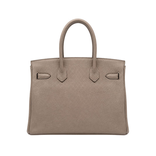 Hermes Birkin 30 Gris Perle Togo with Gold Hardware