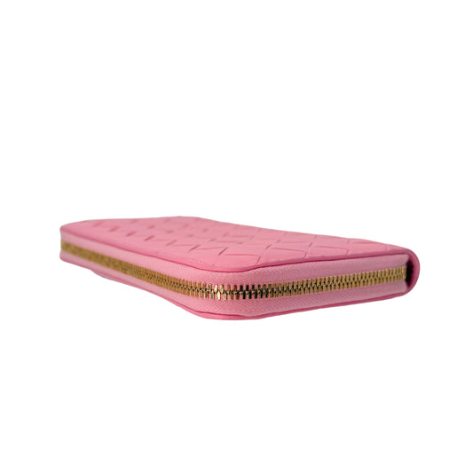 Bottega Veneta Pink Long Wallet
