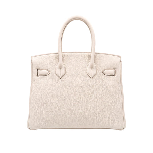 Hermes Birkin 30 Gris Perle Togo with Gold Hardware