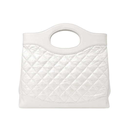 Chanel 31 White Iridescent Shopping Bag