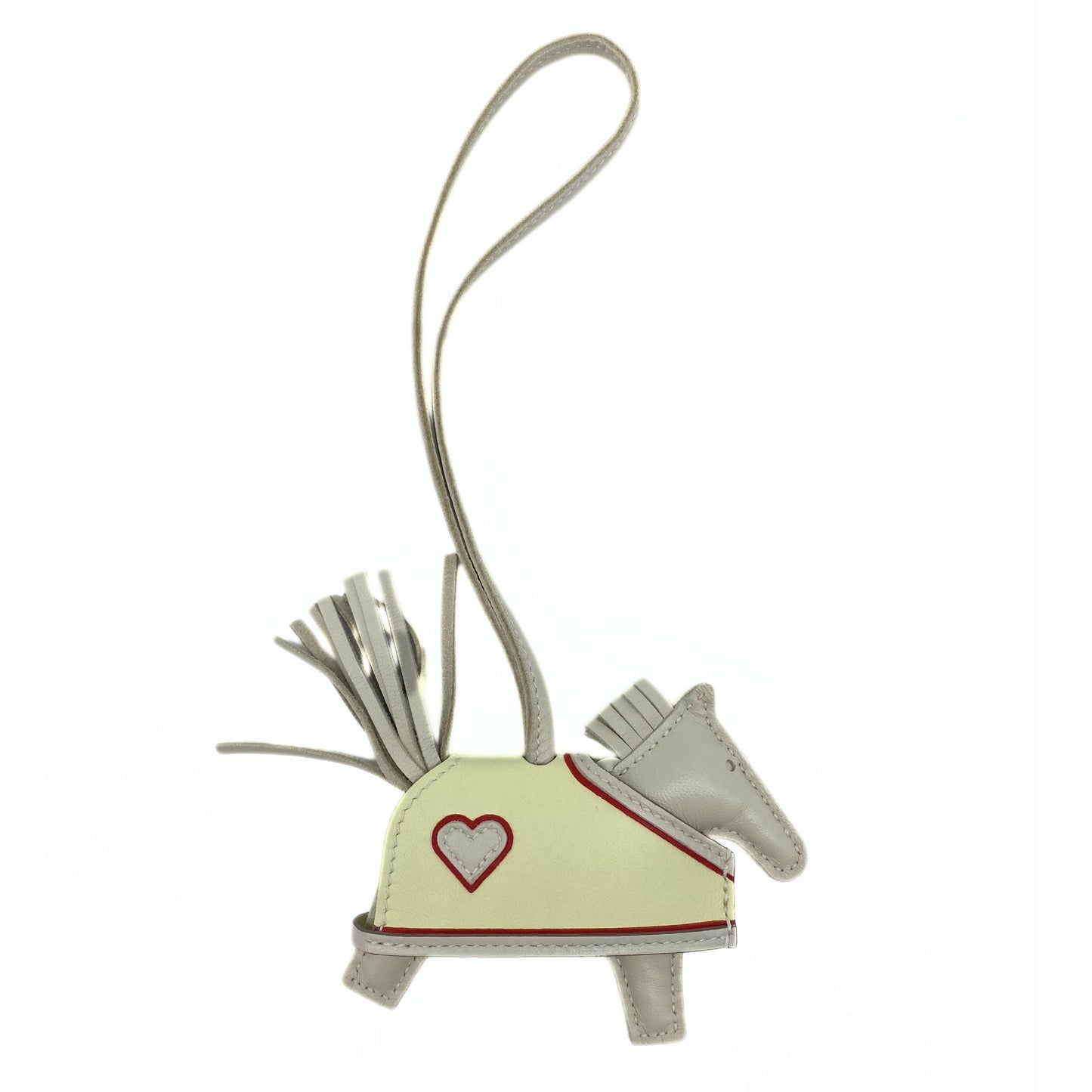 Hermes Milo Lambskin Grigri Rodeo Robeo Coeur Bag Charm PM