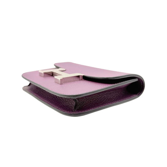 The Hermes Constance Slim Cassis Wallet