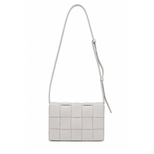 Bottega Veneta White Cassette Shoulder Bag