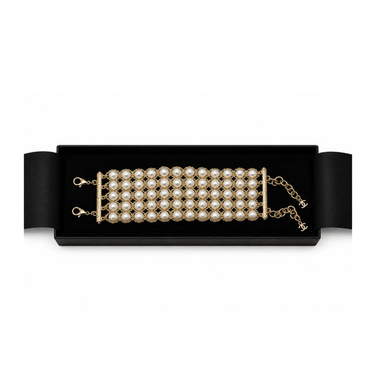 Chanel Chain and Pearl Bracelet