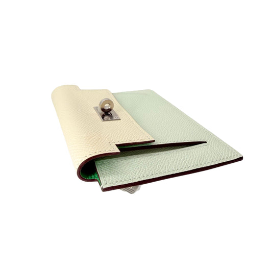 Hermes Kelly Pocket Wallet Tri Color Palladium Hardware
