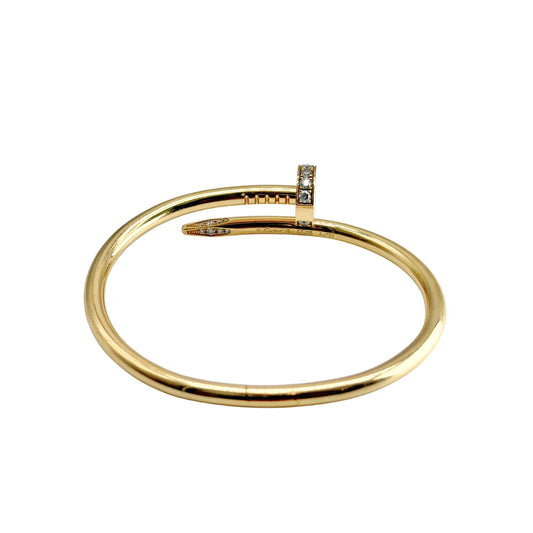 Cartier Juste un Clou Bracelet Gold with Diamonds, Classic Model