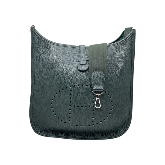 Hermes Evelyne Vert Fonce PM Palladium Hardware