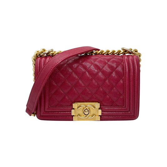 Chanel Red Mini Boy Bag