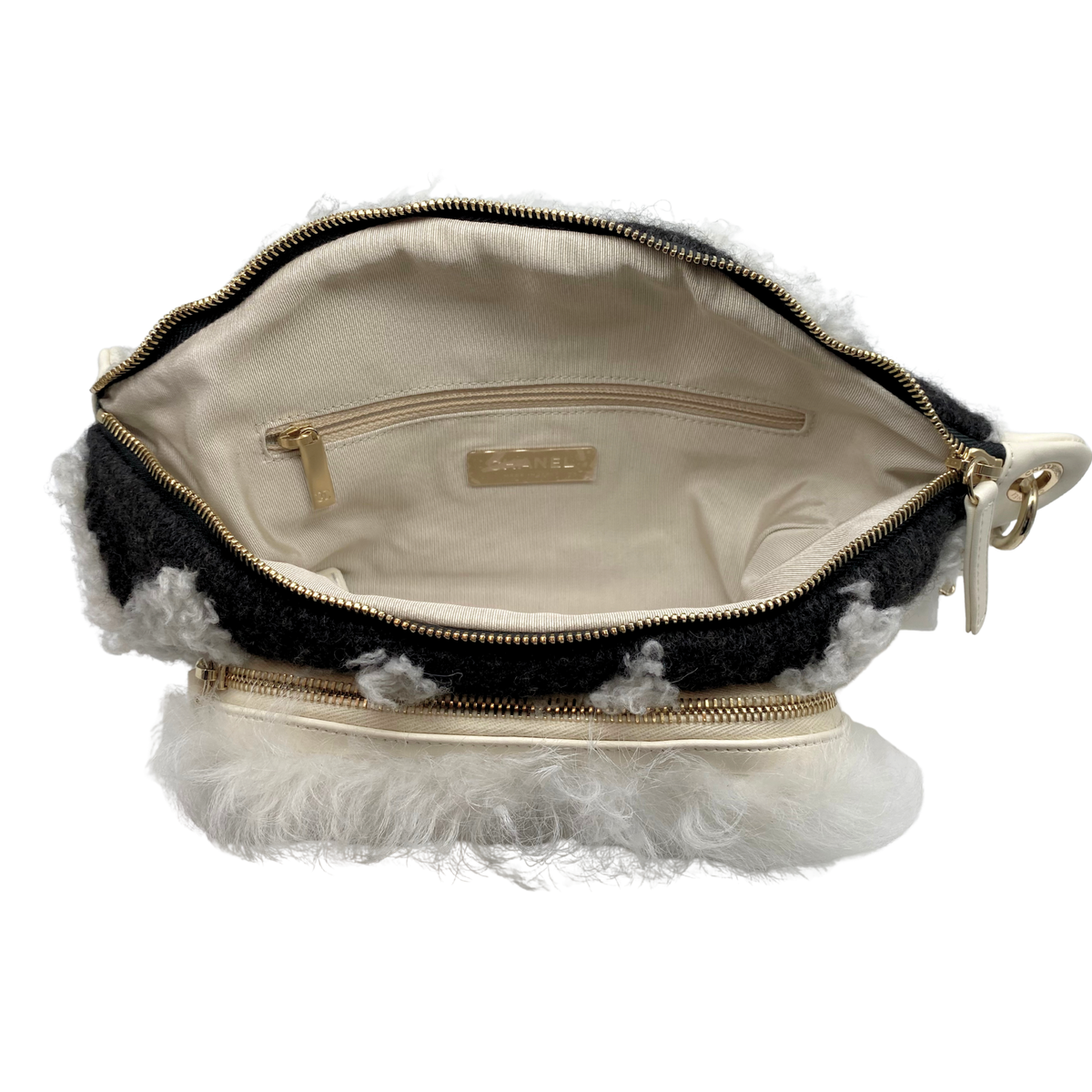 Chanel Coco Neige Shearling Waist Bag
