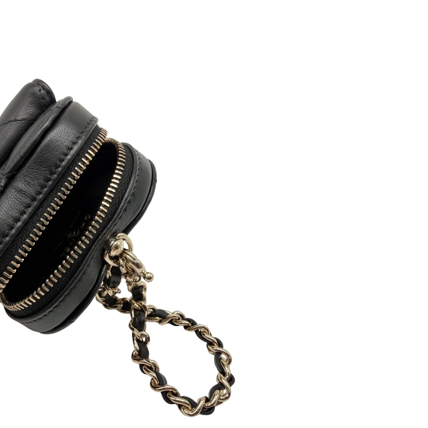 Chanel Black Heart Charm Bag