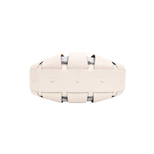 Bottega Veneta White Shell Handbag