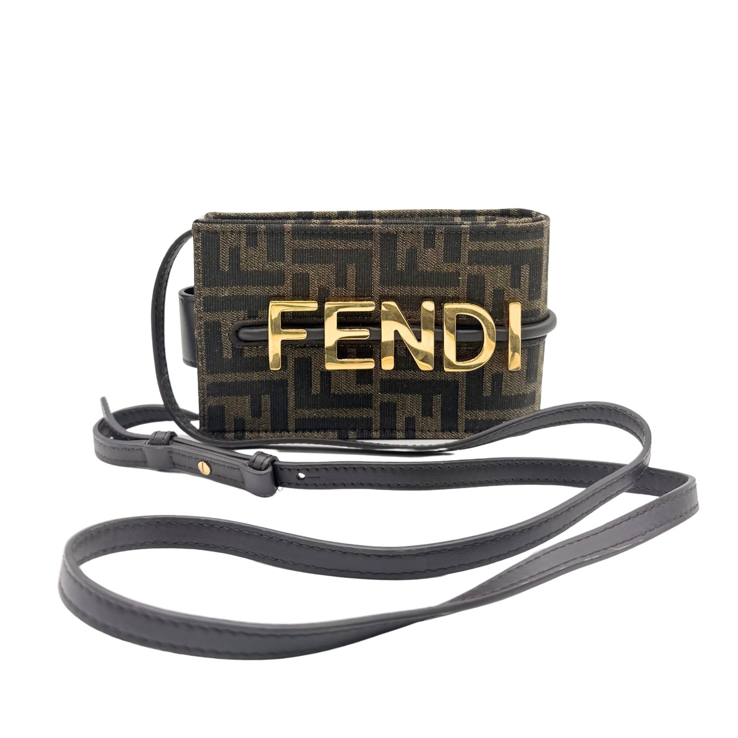 Fendi Zucca Gold Logo Phone Case