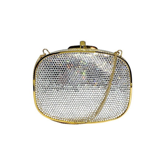 Judith Leiber Oval Crystal Clutch