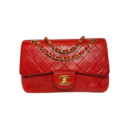 Chanel Small Red Classic Flap Bag