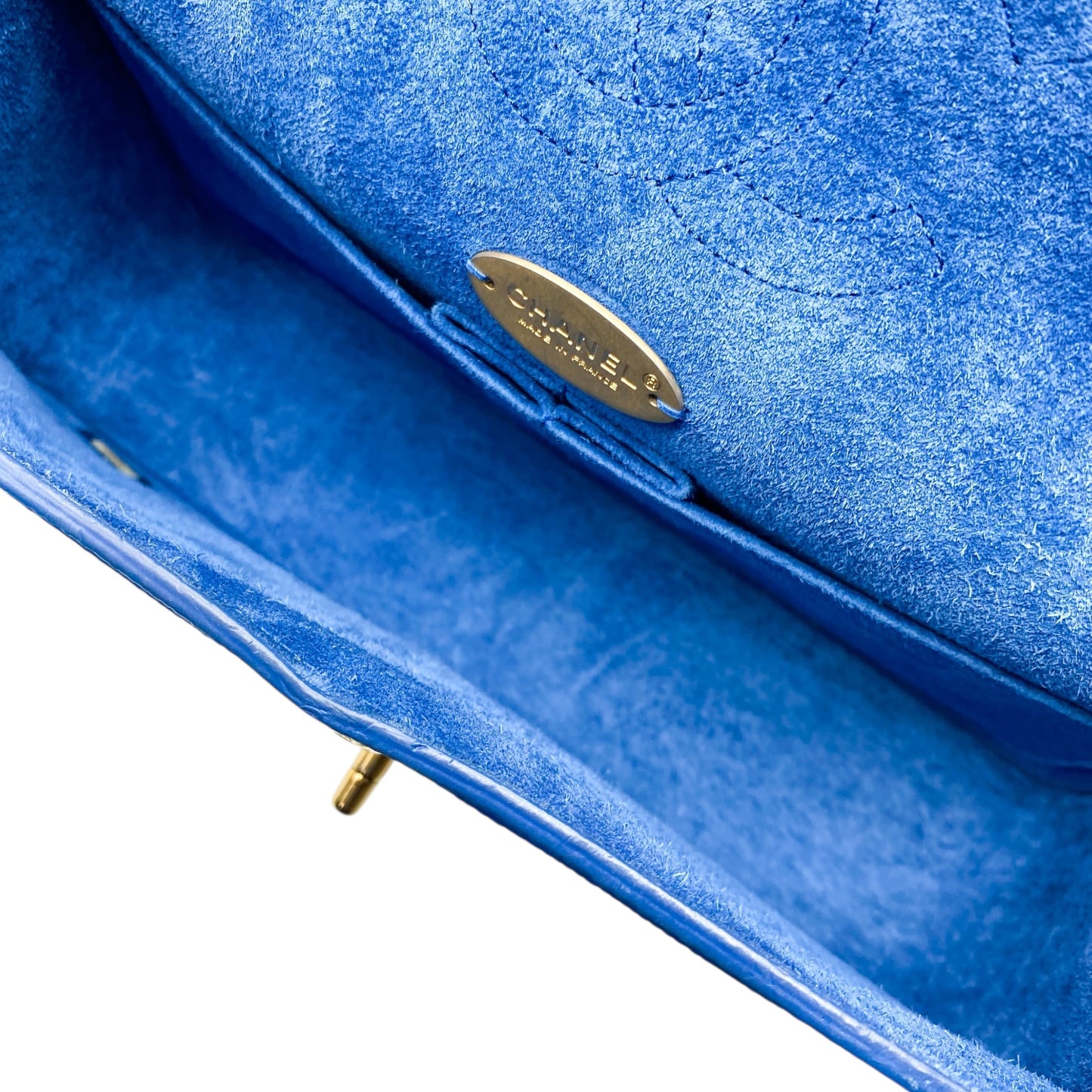 Chanel Blue Timeless Pure Flap Bag