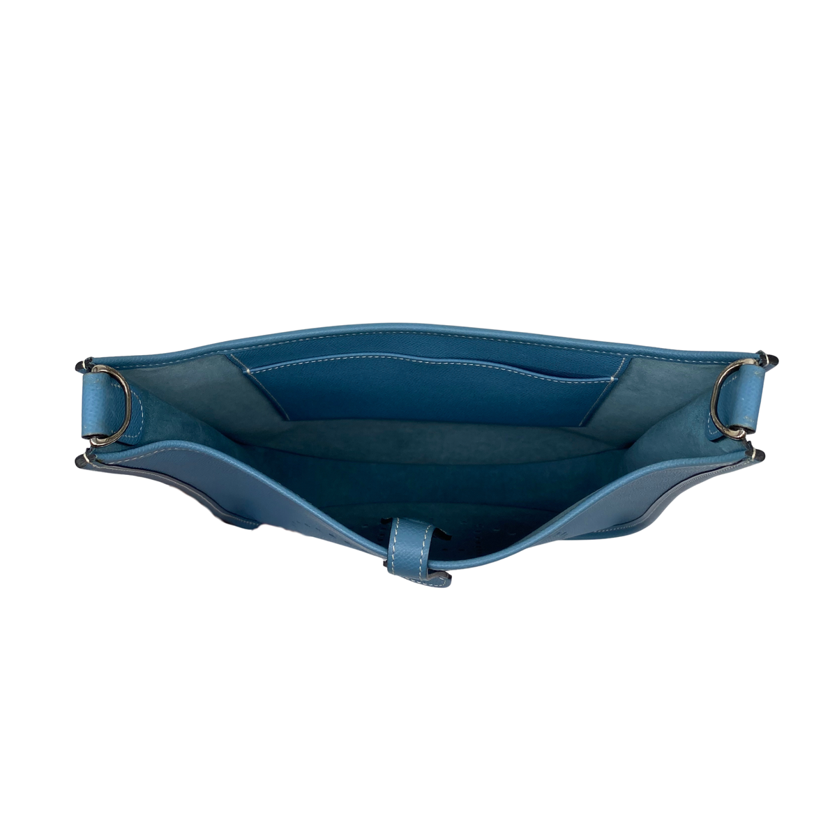 Hermes Evelyne 29 PM Blue Jean Epsom Palladium Hardware