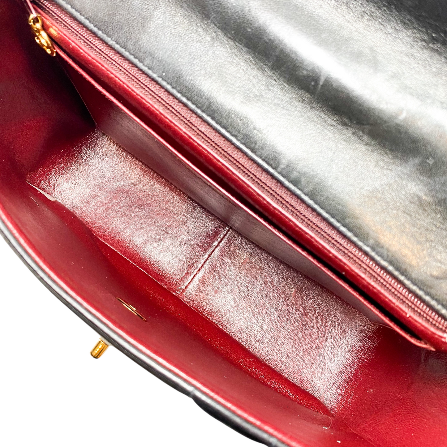 Chanel Black Vertical Quilt Mademoiselle Top Handle Vintage Flap Bag