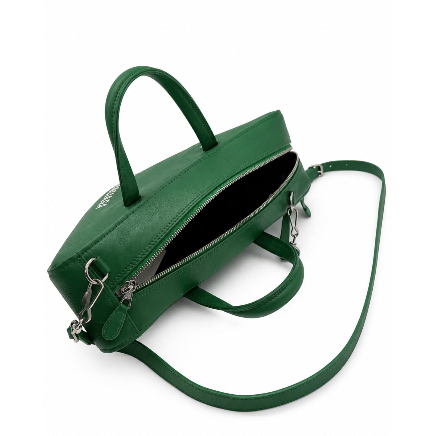 Balenciaga Green Triangle Duffle Crossbody