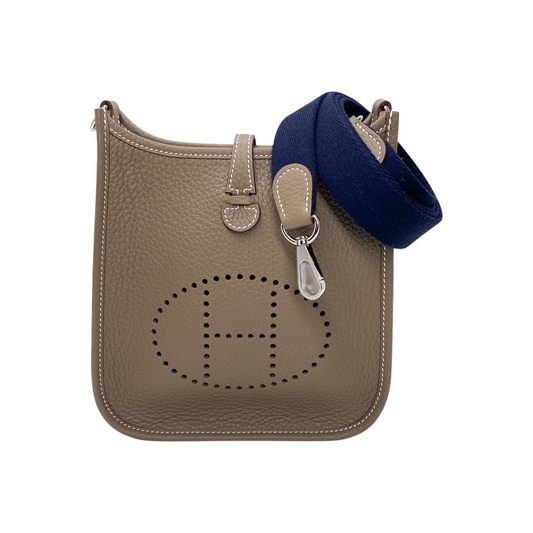 Hermes Evelyne TPM Etoupe Palladium Hardware