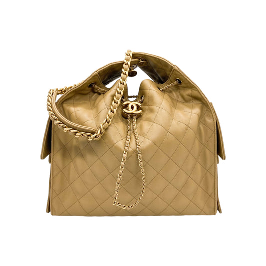 Chanel 25 Dark Beige Large