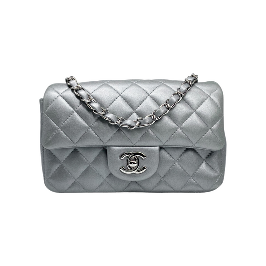 Chanel Silver Mini Rectangle