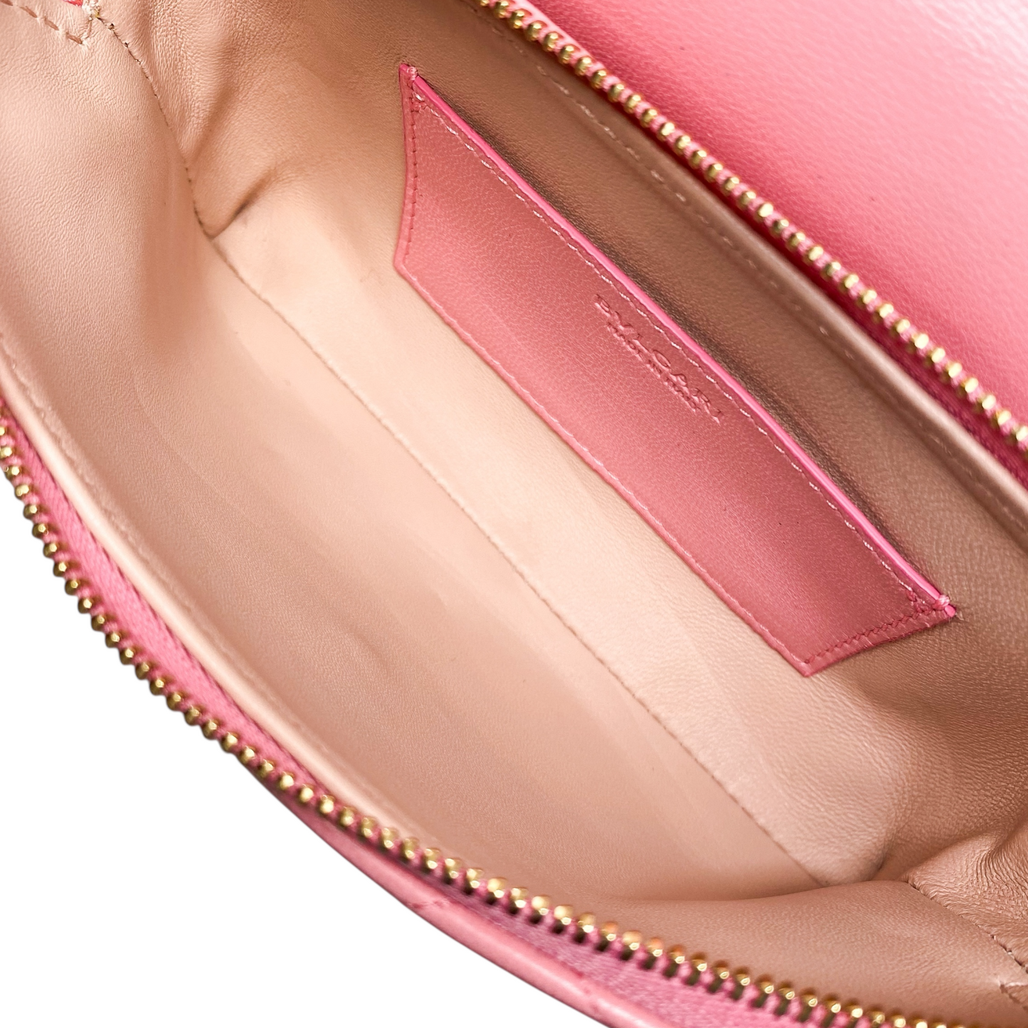 Bvlgari Pink Serpenti Forever Chevron Belt Bag