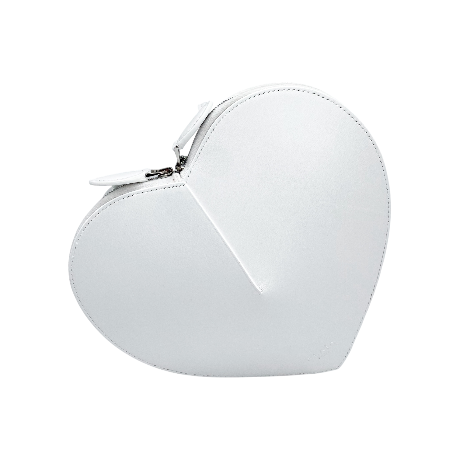 ALAÏA ハート型ショルダーバッグ ホワイト Alaia White Heart Shoulder Bag – Consign of the Times ™