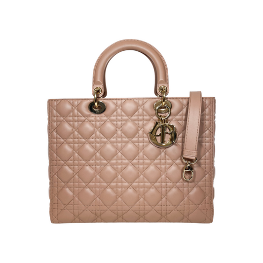 Dior Taupe Large Lady Dior
