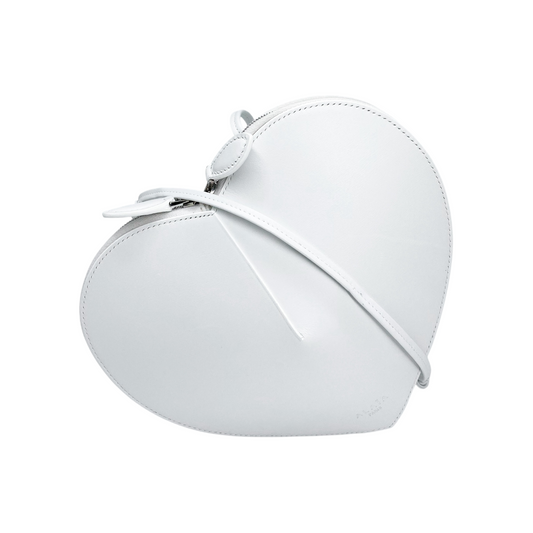 Alaia White Heart Shoulder Bag