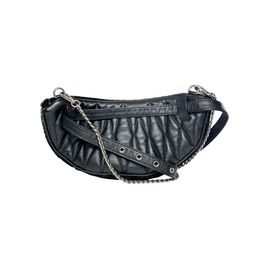 Miu Miu Black Sequin Waist Bag